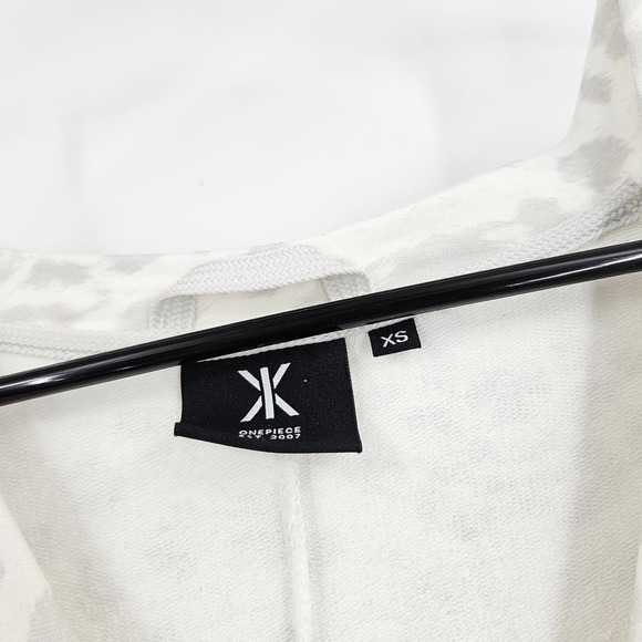 OnePiece Jumpsuit Original Leopard Sleeveless V-Neck Drawstring Waist Size XS - Picture 4 of 7